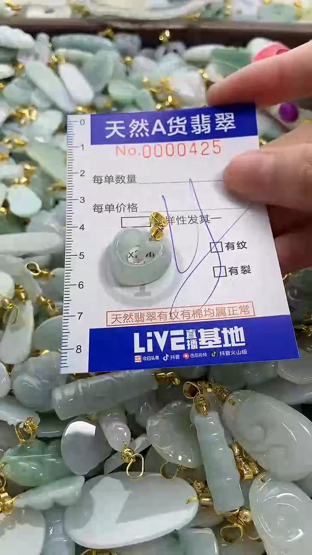 颈饰未镶嵌翡翠纯天然a货翡翠