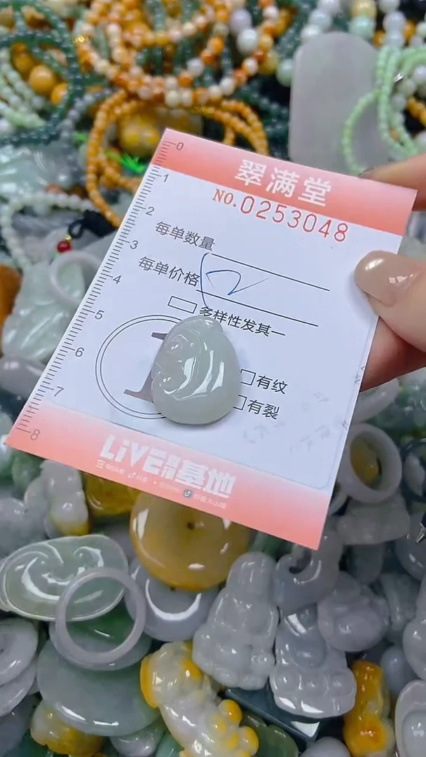 未镶嵌挂件翡翠闪购0253048