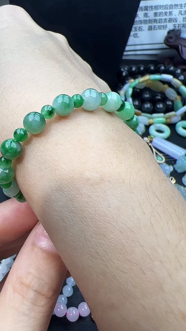 未镶嵌手串翡翠玉珠手串