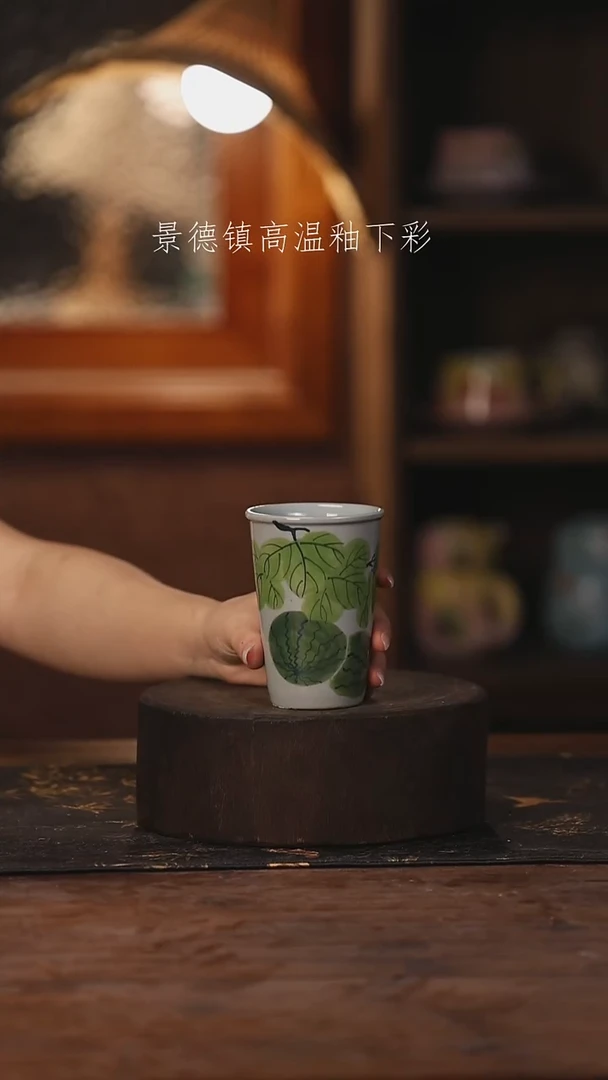 陶瓷景德镇高温釉下手绘陶瓷202
