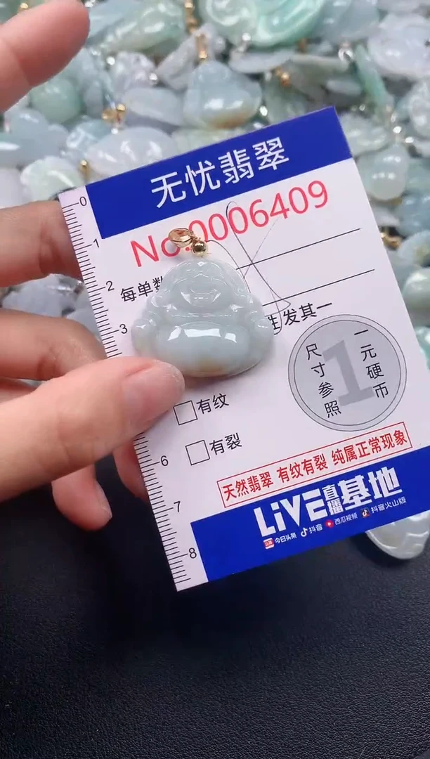 吊坠(不含链)未镶嵌翡翠6409