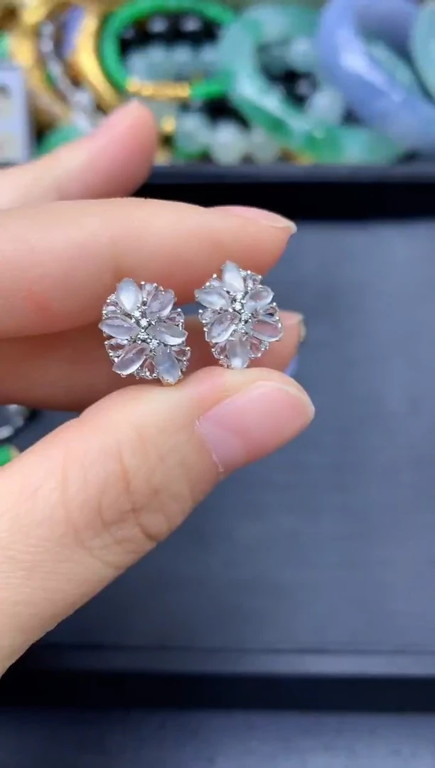 18K金镶嵌翡翠耳饰290 -中国好珍宝