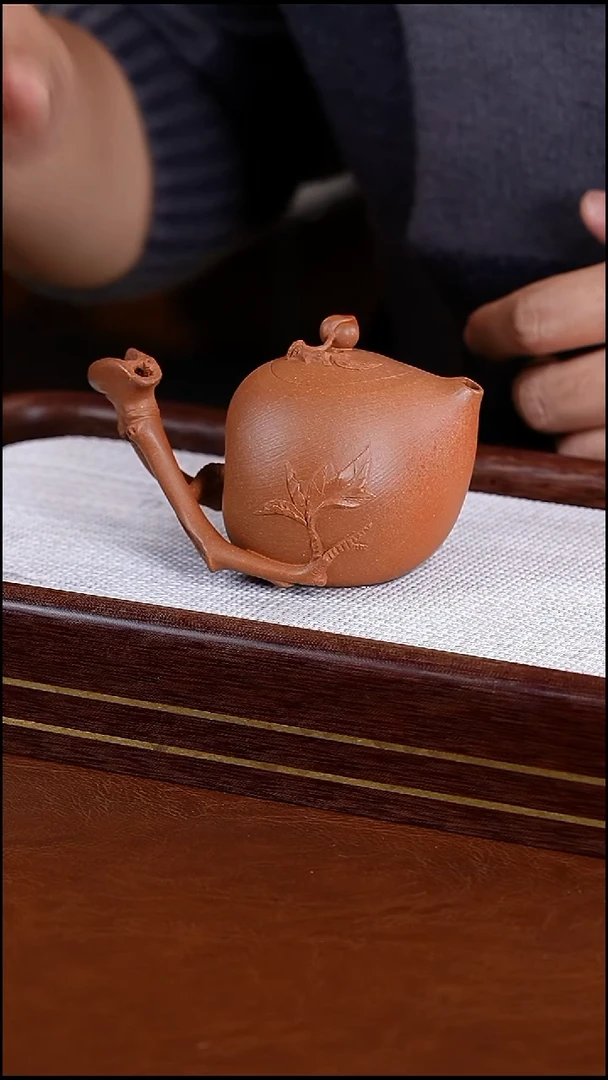 茶壶紫砂花器空把寿桃