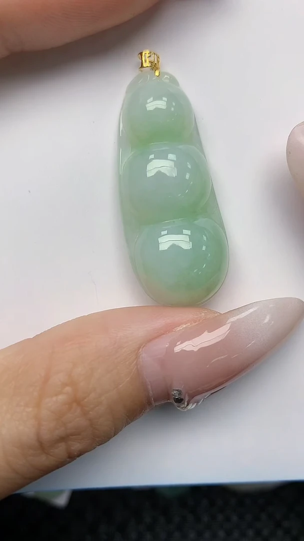 【闪购商品】翡翠颈饰18K金镶嵌天然翡翠A货