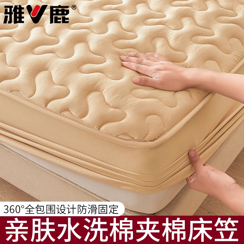 夹棉床笠单件2025新款加厚床罩全包席梦思床垫保护罩床笠罩防水罩