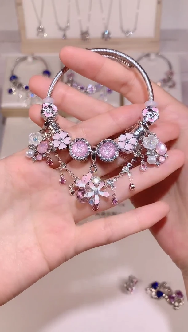 无铜合金粉色重工设计款，库存1~