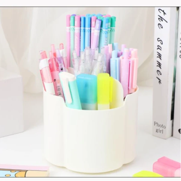 旋转桌上收纳盒多功能杂物桌上收纳架宿舍文具收纳笔筒