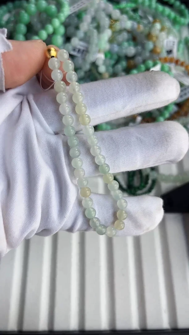 散珠翡翠翡翠手串卡5+