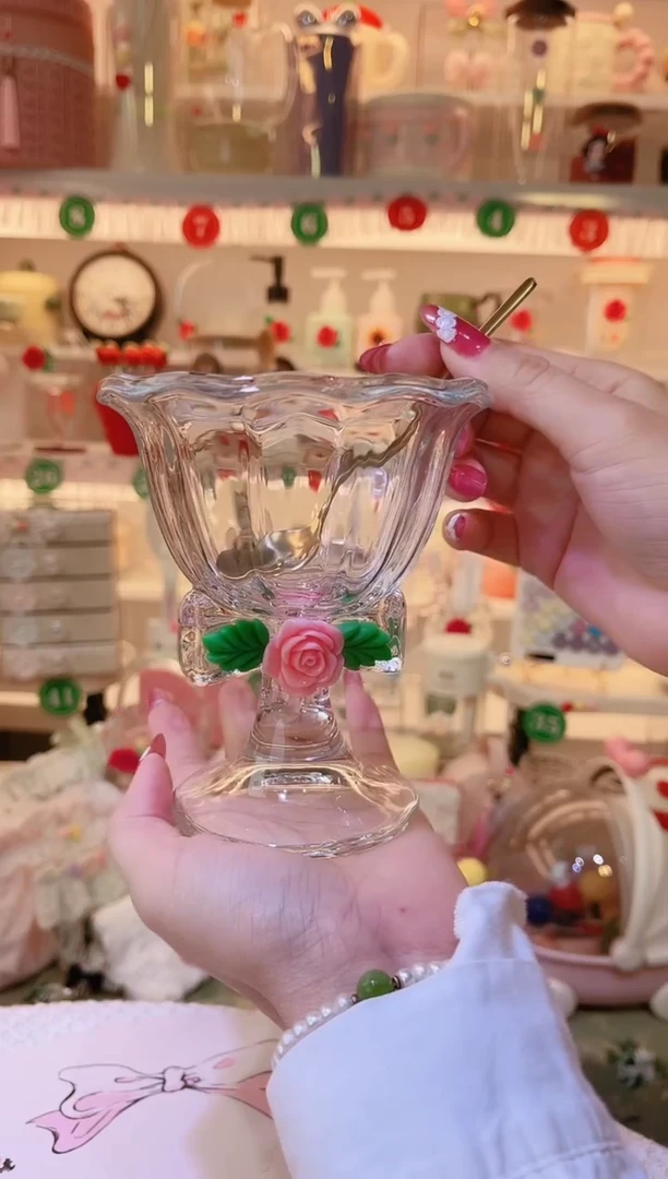 蝴蝶结高脚甜品杯——手工制作品质好！