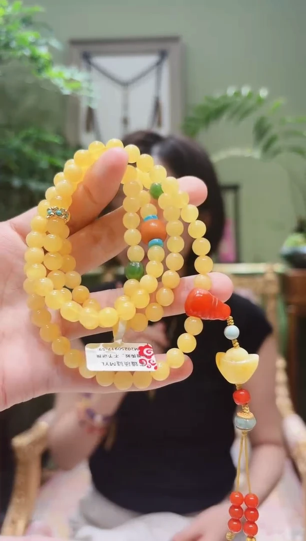 蜜蜡项链未镶嵌蜜蜡项链MYL0917-59多样性发货
