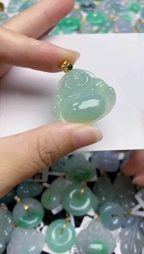 翡翠未镶嵌颈饰天然翡翠A货