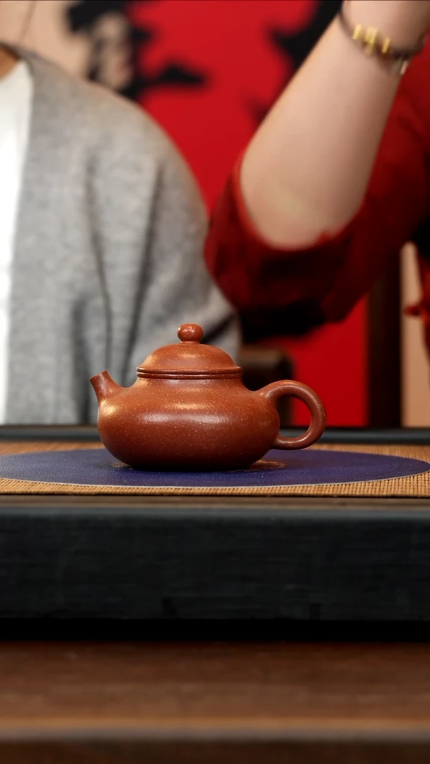 【闪购商品】紫砂茶壶GZCZ 红降坡 容天