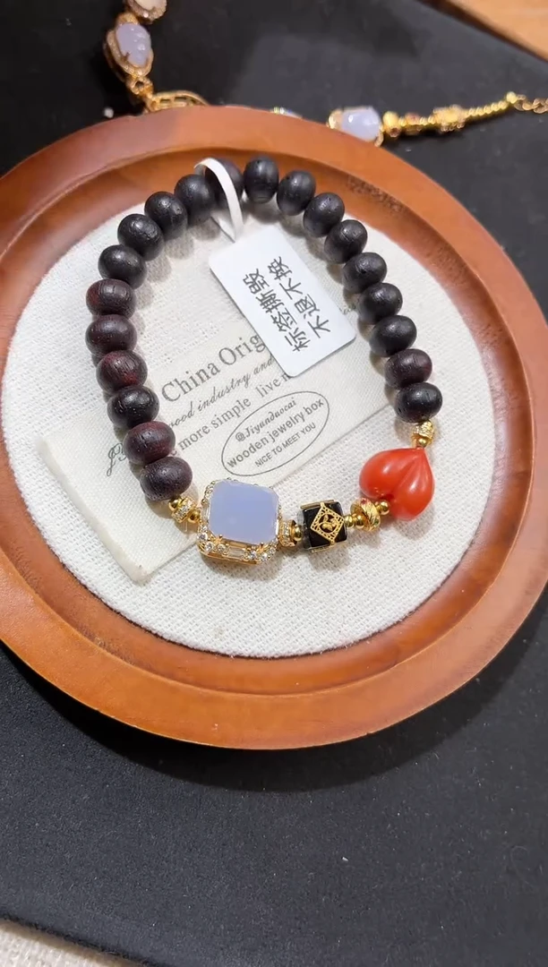 吊坠(不含链)银S925镶嵌翡翠手串