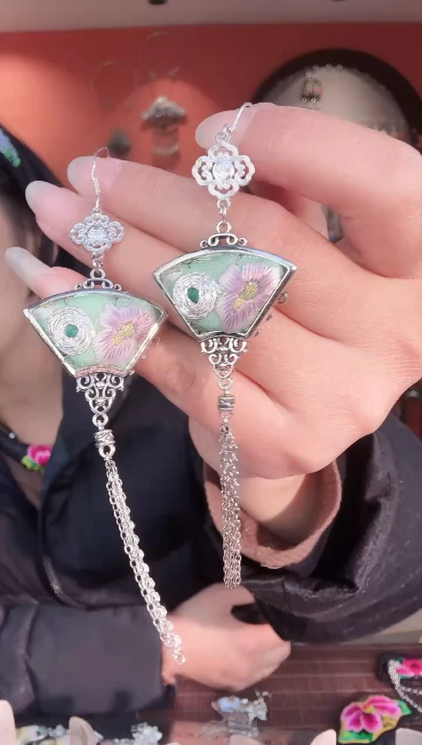 长红绣艺坊耳环100