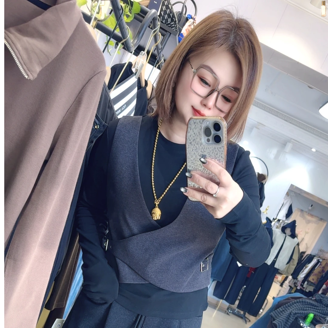 【王大艳家】第9468，时尚假两件小衫