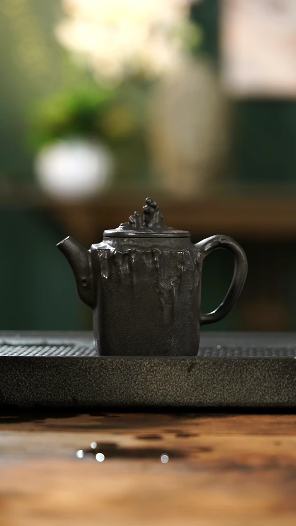 中式冰碛岩整石雕刻观山壶