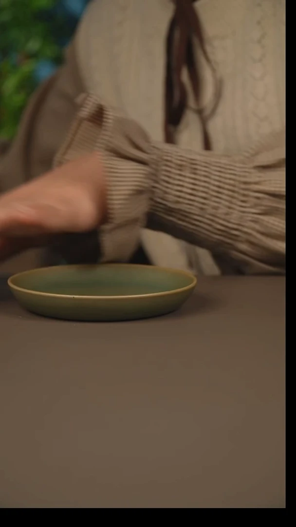 杯仿古柴烧奉化碟