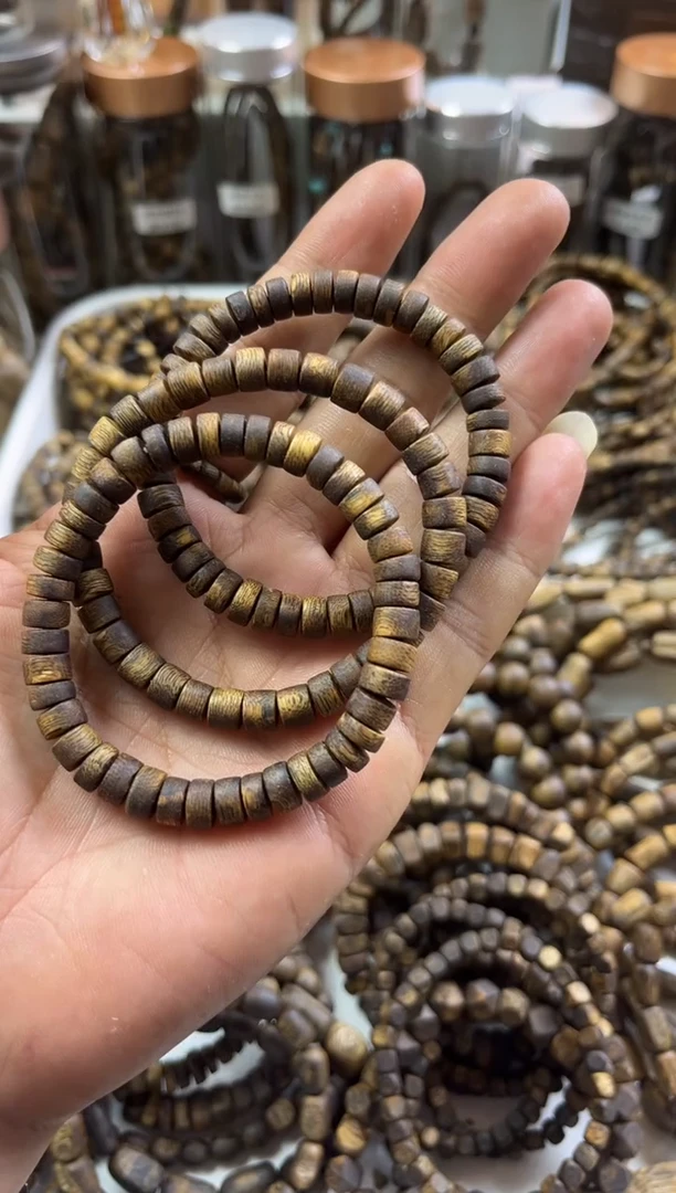 【闪购商品】沉香手串板头 白棋片珠 多样性选其一