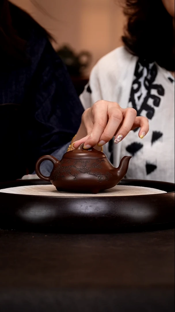 茶壶紫砂GHJ1汉棠石瓢紫泥200cc