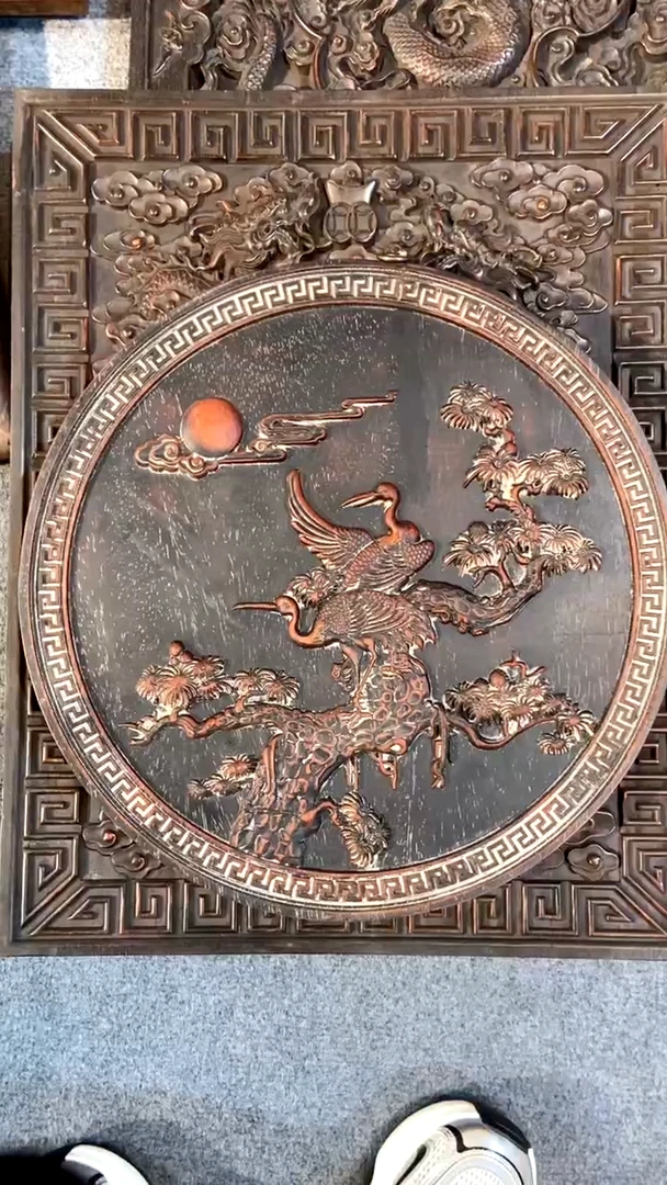 【闪购商品】木A紫檀雕刻板一物一拍以直播间为准