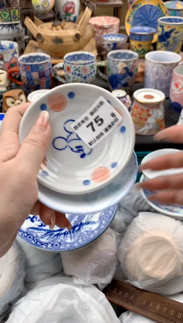 瓷片小*雀75号九姑娘工艺品瓷器