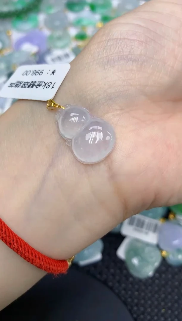 颈饰18K金镶嵌翡翠11111111