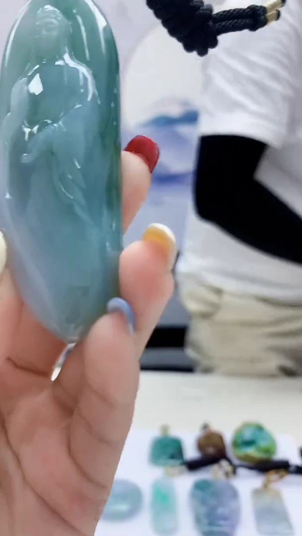 未镶嵌定制翡翠4898lr-毛货挂件59