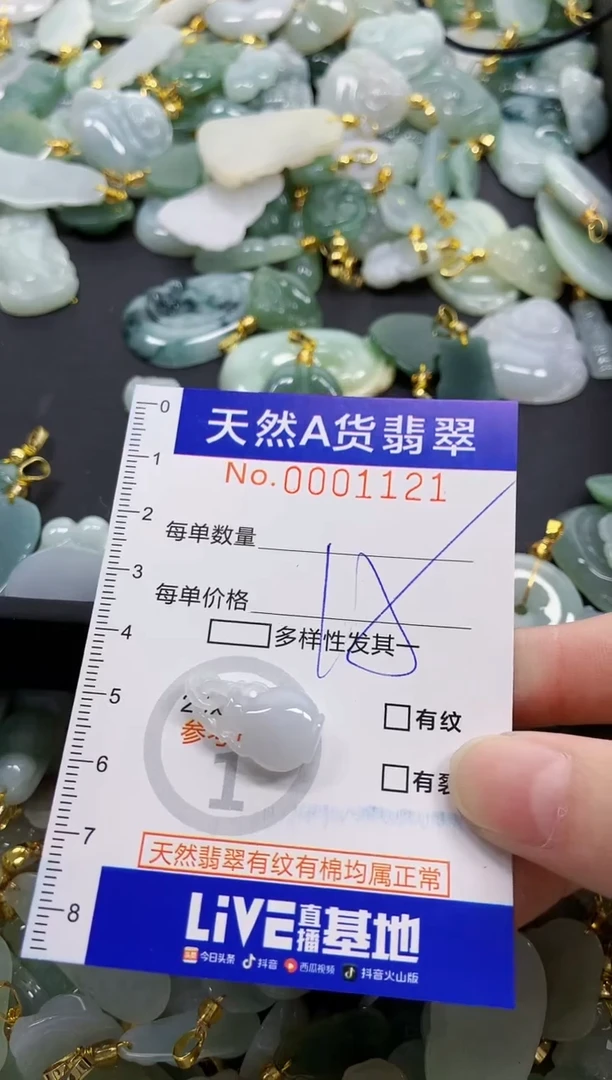 颈饰未镶嵌翡翠天然A货翡翠