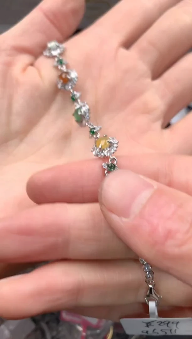 银S925镶嵌戒指翡翠4444----5