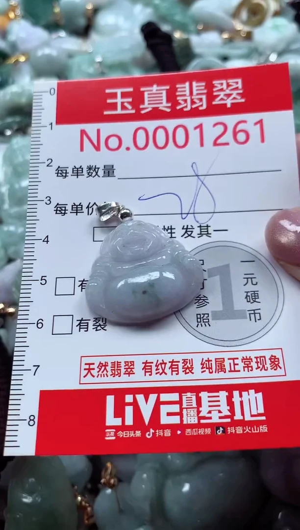 吊坠(不含链)未镶嵌翡翠1261