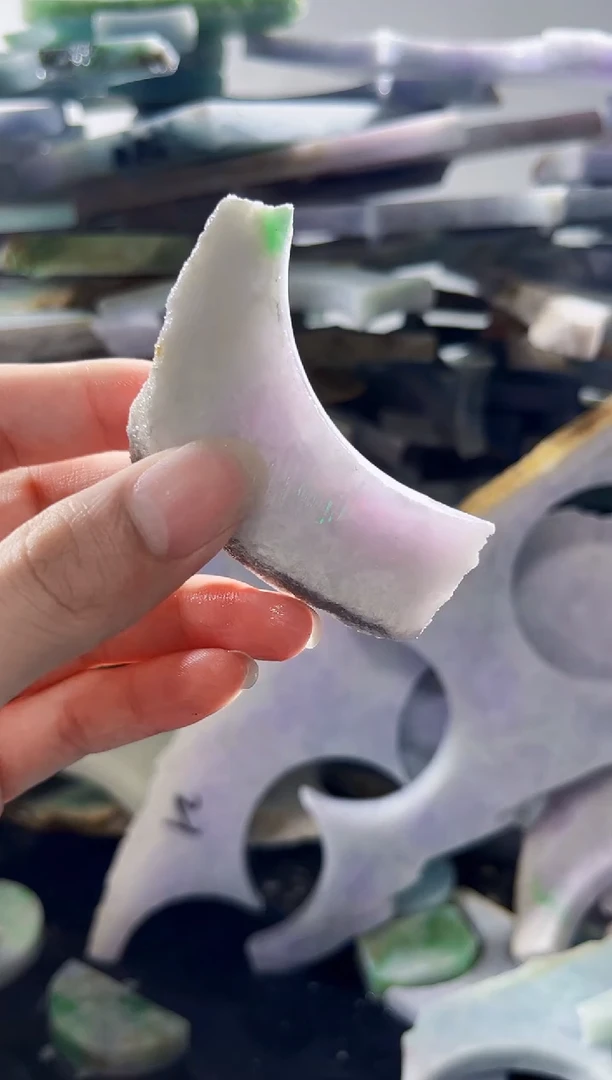 裸石翡翠缅甸翡翠A货陈6594