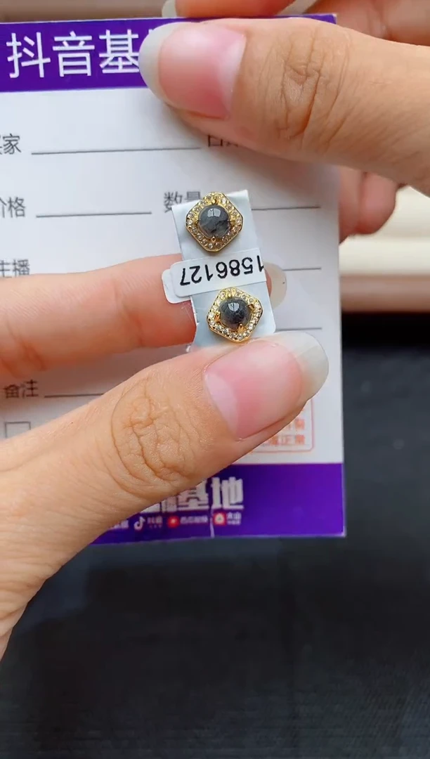 银S925镶嵌戒指翡翠1