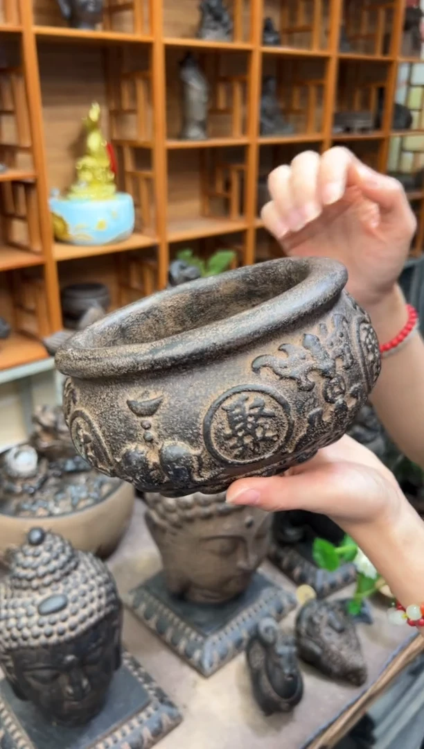 陶土【火山泥】聚宝盆