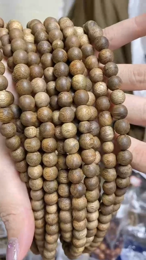 手串沉香文莱圆珠长串0.9微瑕多样性发其一