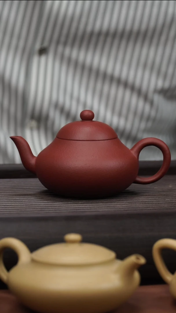 茶壶紫砂风**主全手工梨形壶