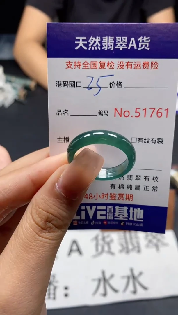 未镶嵌戒指翡翠天然A货翡翠1761