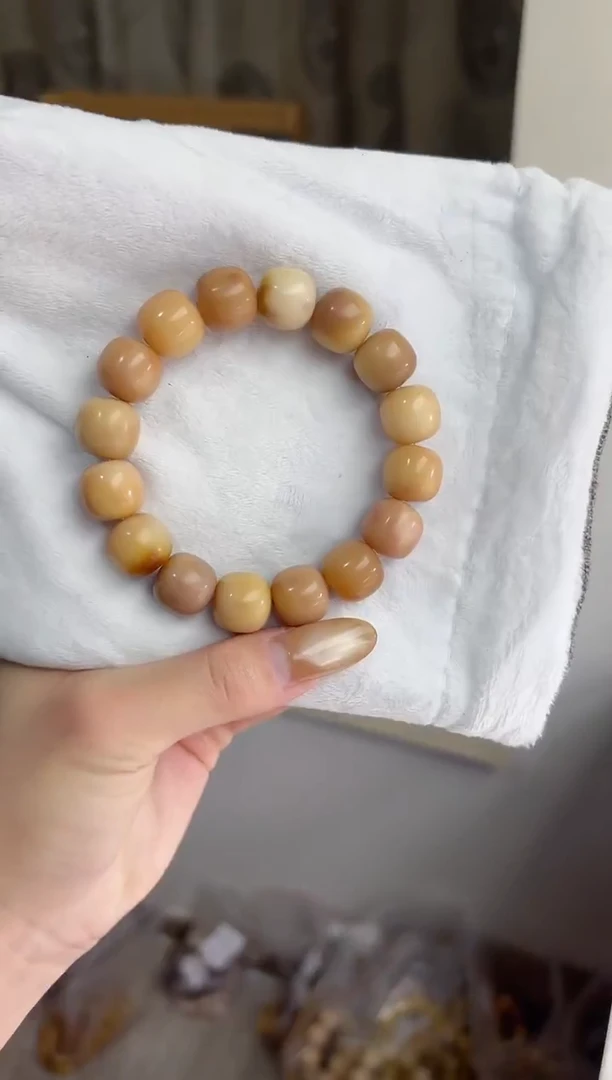 手串菩提根/象牙果沐p19紫美人干磨桶珠13*14mm手串