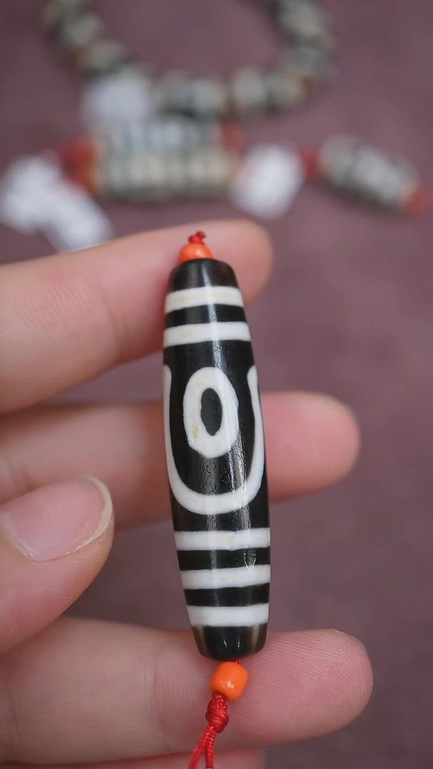 未镶嵌颈饰玛瑙/玉髓蚀花玛瑙珠定制编绳