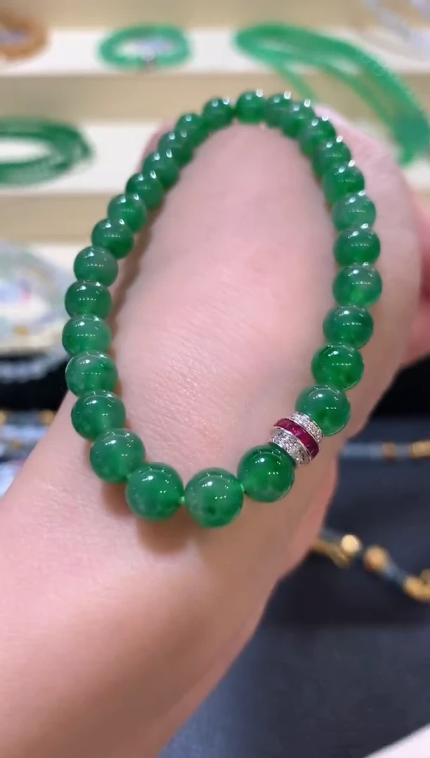 未镶嵌手串翡翠m244