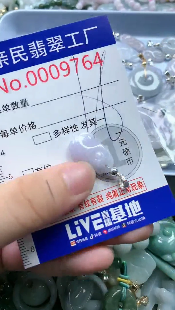 翡翠未镶嵌吊坠(不含链)9764