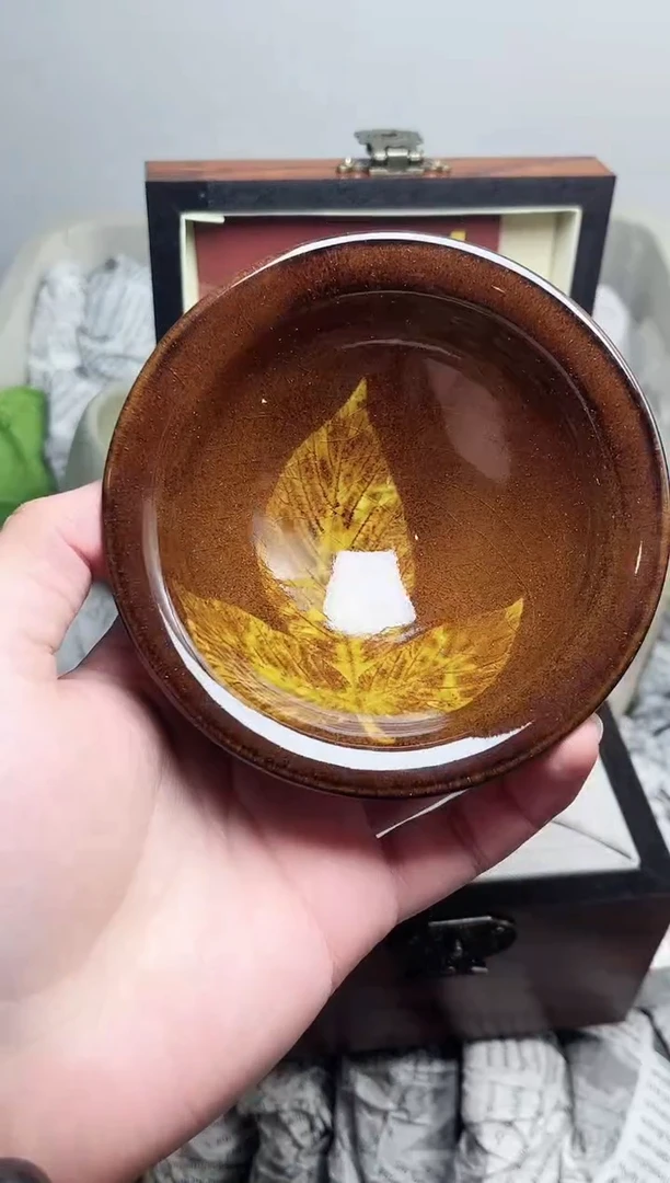 【闪购商品】茶盏带礼盒木叶423高端茶器主人杯