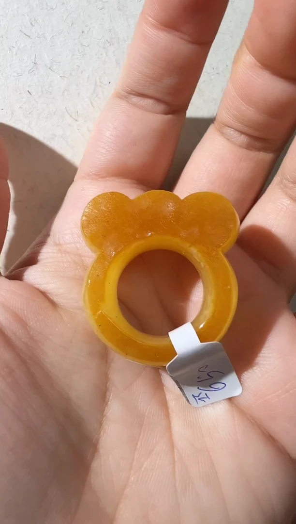 未镶嵌蜜蜡戒指蜜蜡戒指
