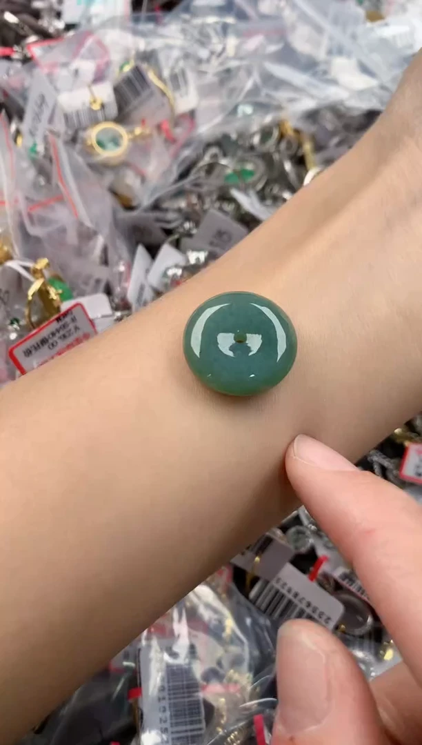 银S925镶嵌戒指翡翠222----4