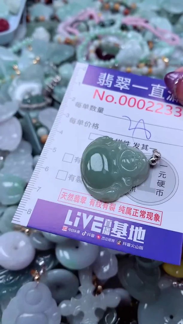 翡翠未镶嵌吊坠(不含链)2233
