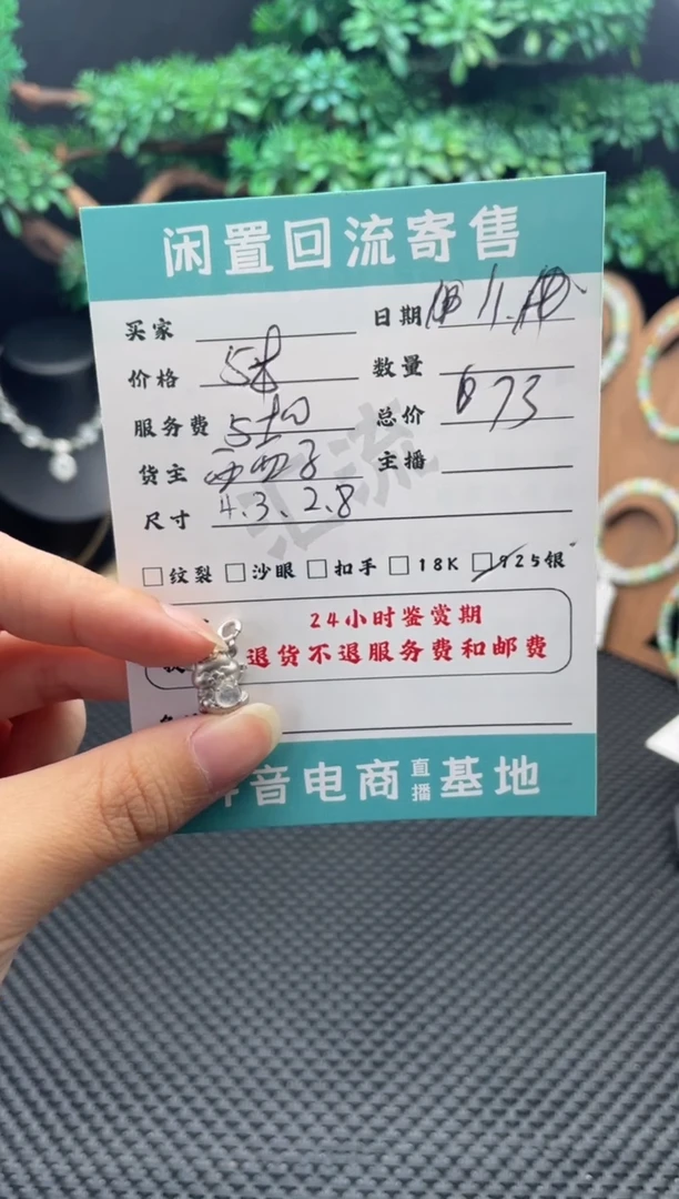 颈饰未镶嵌翡翠吊坠