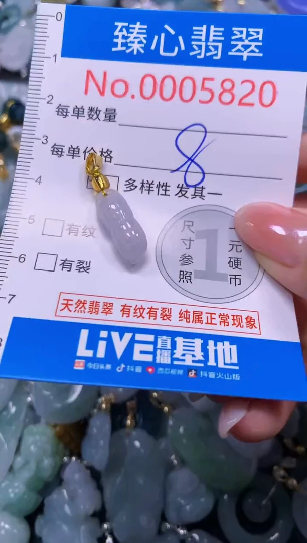 吊坠(不含链)未镶嵌翡翠5820