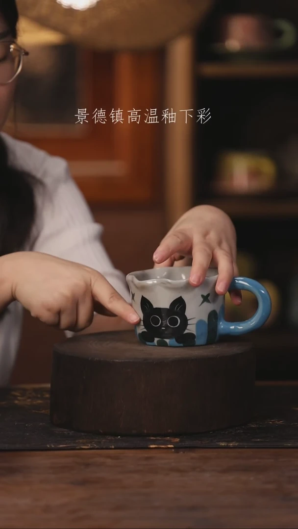 陶瓷景德镇高温釉下手绘陶瓷167
