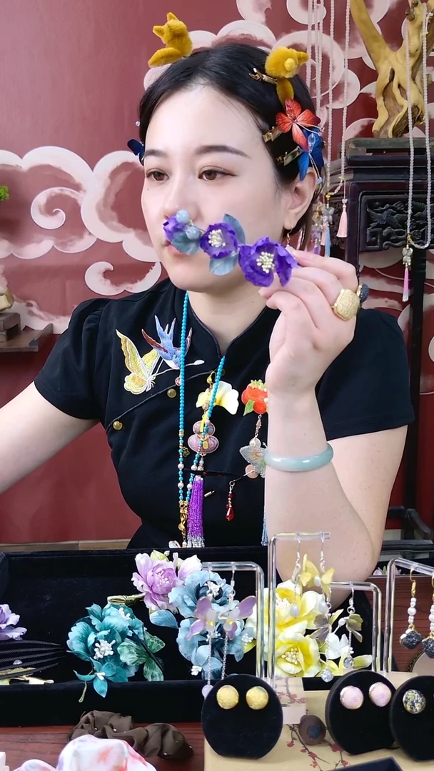 刺绣非遗绒花002