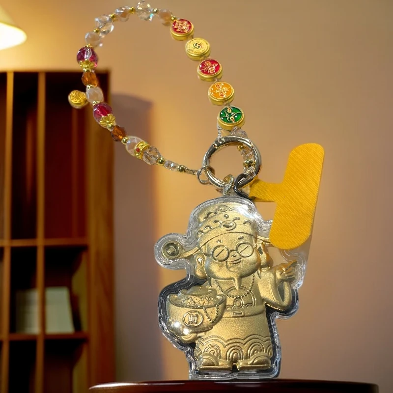 含金工艺品【巧儿专属】财神爷手机挂包挂