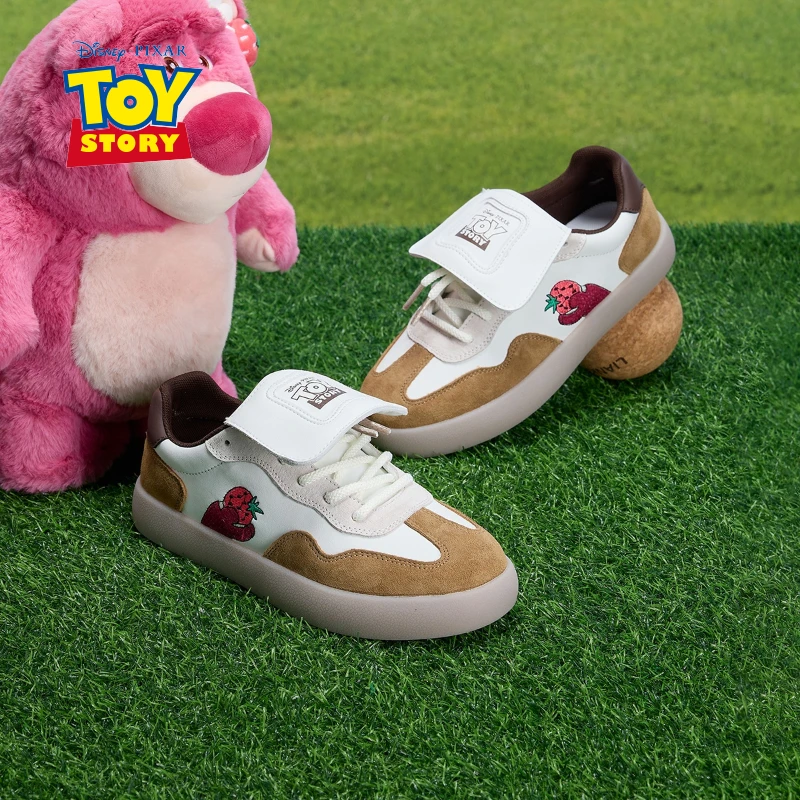 草莓熊2024秋季新款亲子女鞋复古德训百搭休闲鞋